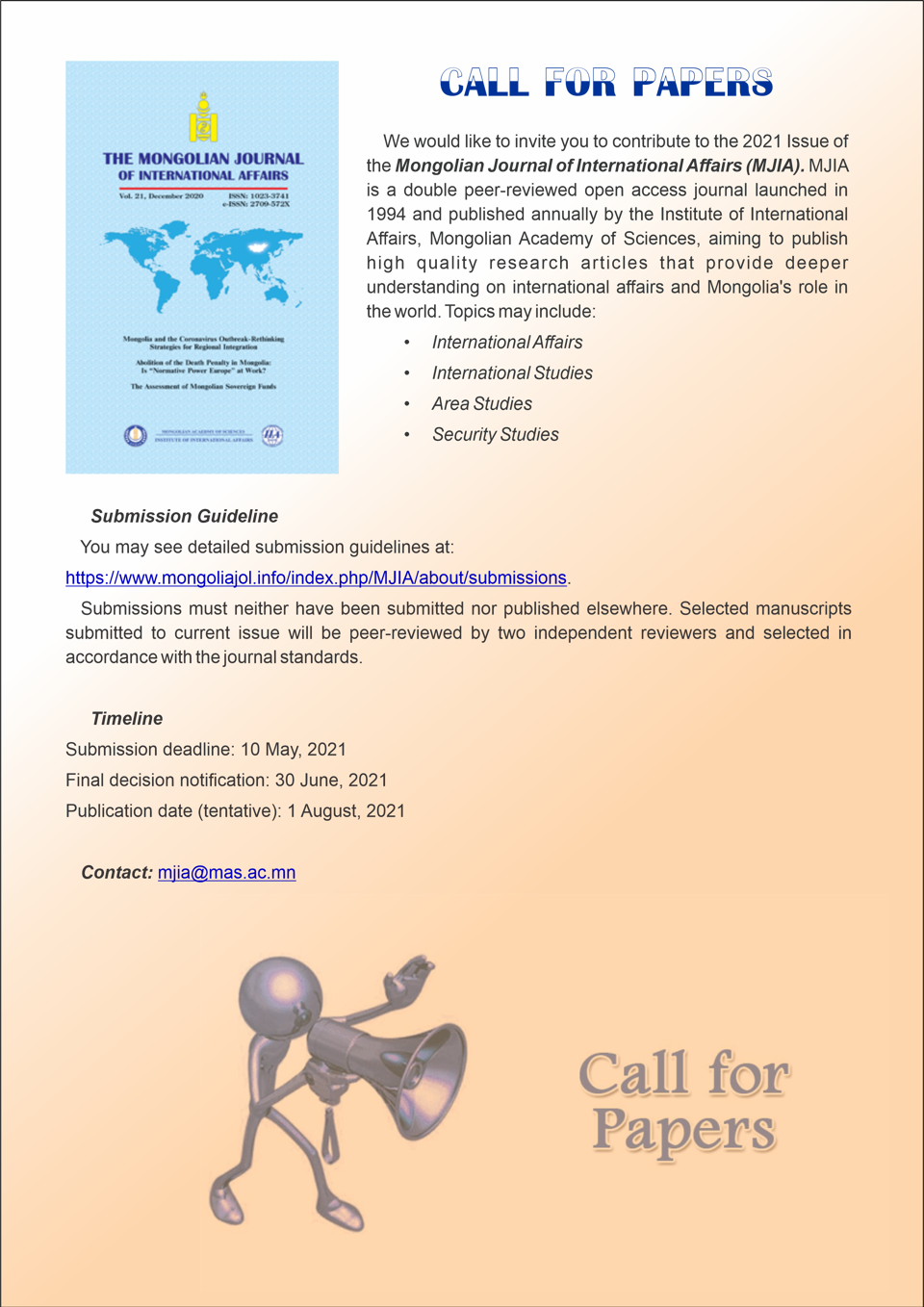 CALL FOR PAPERS 